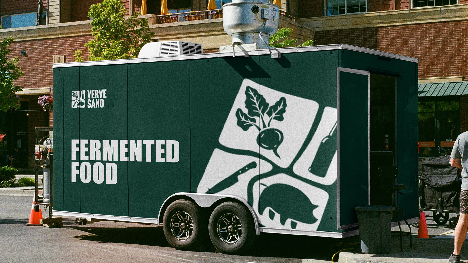Verve Sano — brand identity on food truck